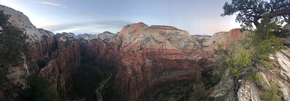view from angel's landing