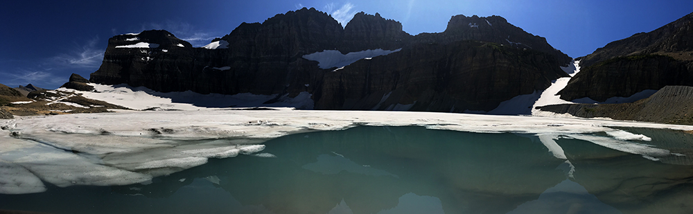 the grinell glacier is a great dayhike destination