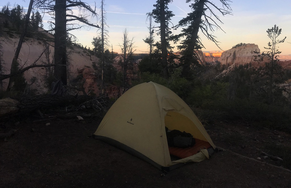 campsite with a view