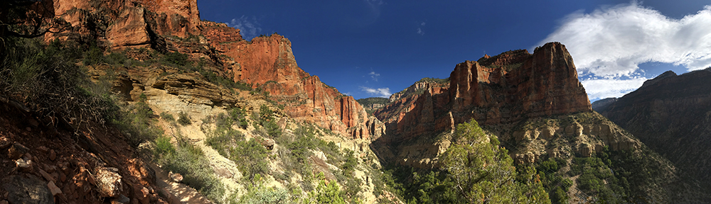 grand canyon's colorful rocks from the north kaibab trail