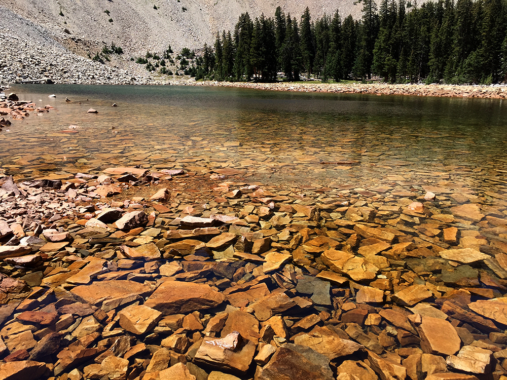 the clear waters of Baker Lake