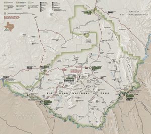 Park Junkie's Guide Map of Big Bend National ParkPark Junkie