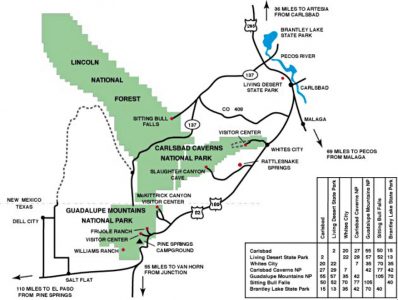 Carlsbad Caverns Map - Park JunkiePark Junkie