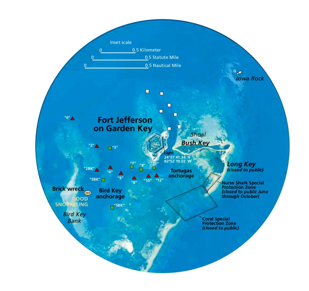 Park Junkie's Map of Dry Tortugas National Park Plan your trip now