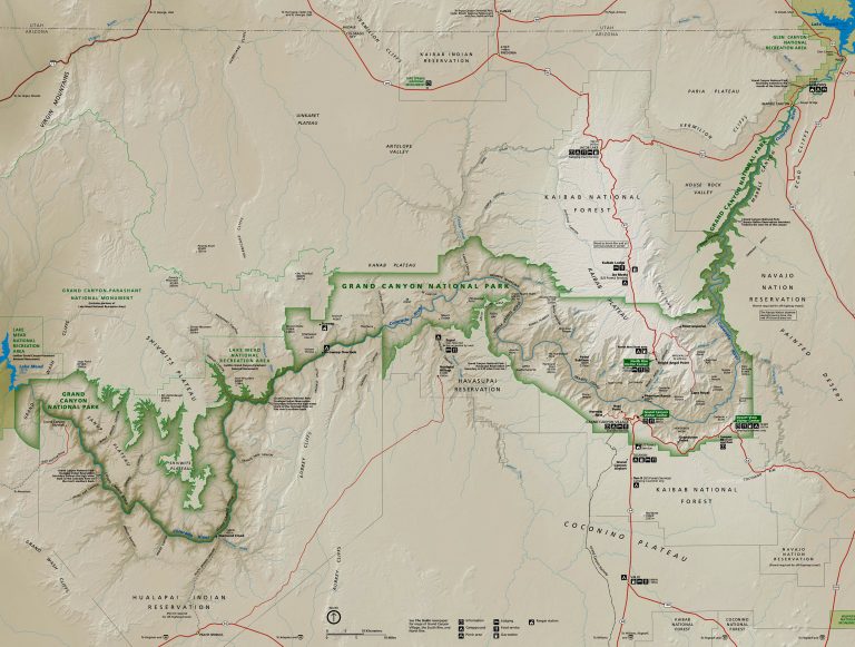 Park Junkie's Map of Grand Canyon National Park - Plan your visit today ...