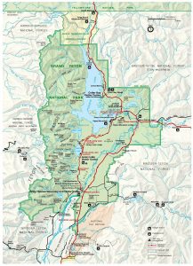 Map of Grand Teton - Park JunkiePark Junkie