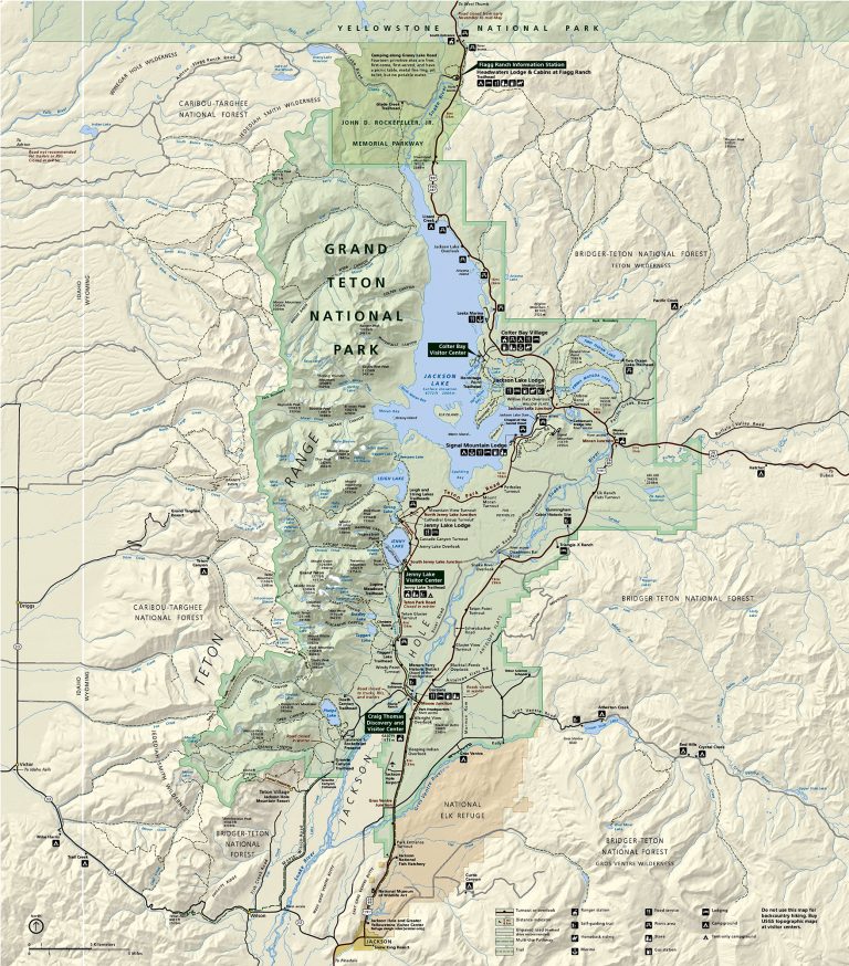 Map of Grand Teton - Park JunkiePark Junkie