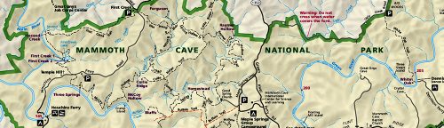 Map of Mammoth Cave - Park JunkiePark Junkie