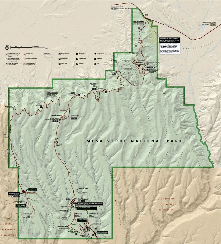 Map of Mesa Verde - Park JunkiePark Junkie