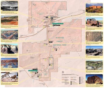 Map of Petrified Forest - Park JunkiePark Junkie