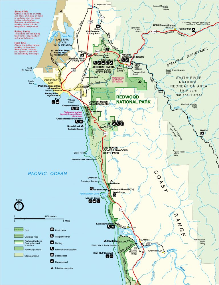 Map of Redwood - Park JunkiePark Junkie