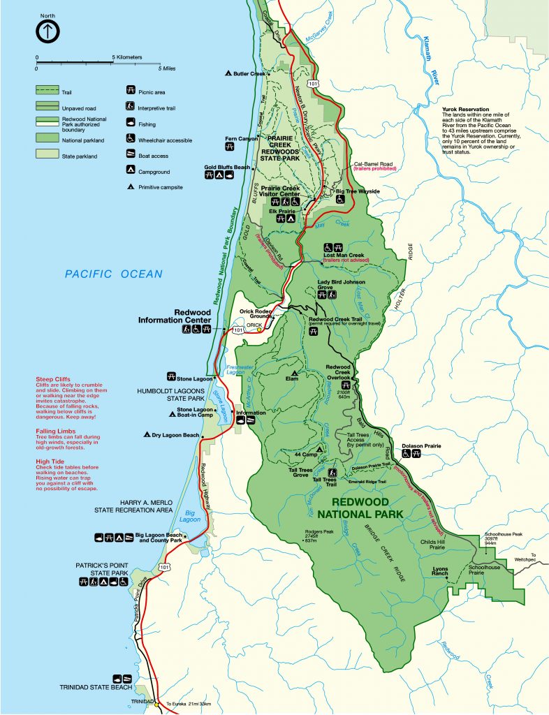 Map of Redwood - Park JunkiePark Junkie