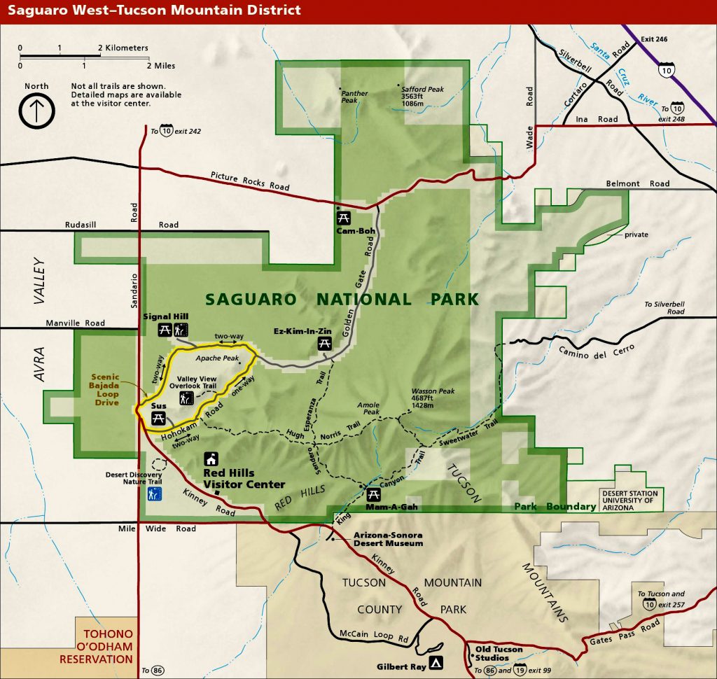 Map Of Saguaro Park JunkiePark Junkie   Saguaro Map West 1024x970 