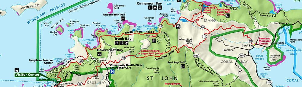 Virgin Islands Map Header 