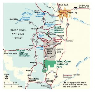 Map of Wind Cave - Park JunkiePark Junkie