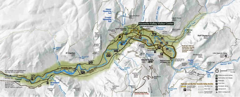 Map of Yosemite - Park JunkiePark Junkie