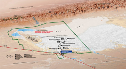 Map of White Sands - Park JunkiePark Junkie