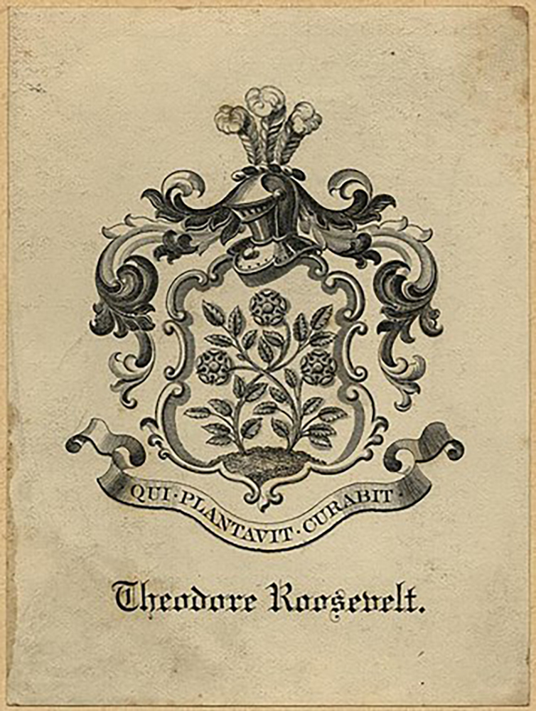 roosevelt coat of arms with roses