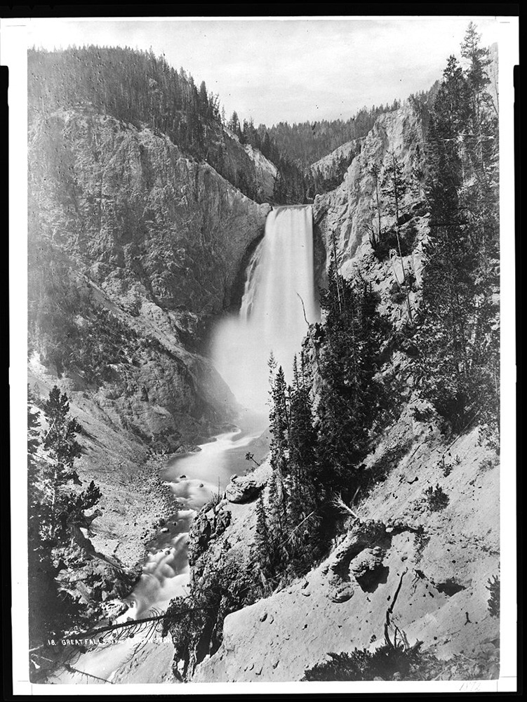 William Henry Jackson's photograph of the Lower Yellowstone Falls