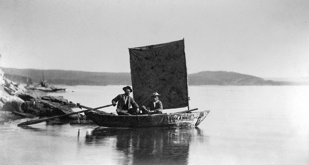 The Annie was a small boat taken along on the expedition
