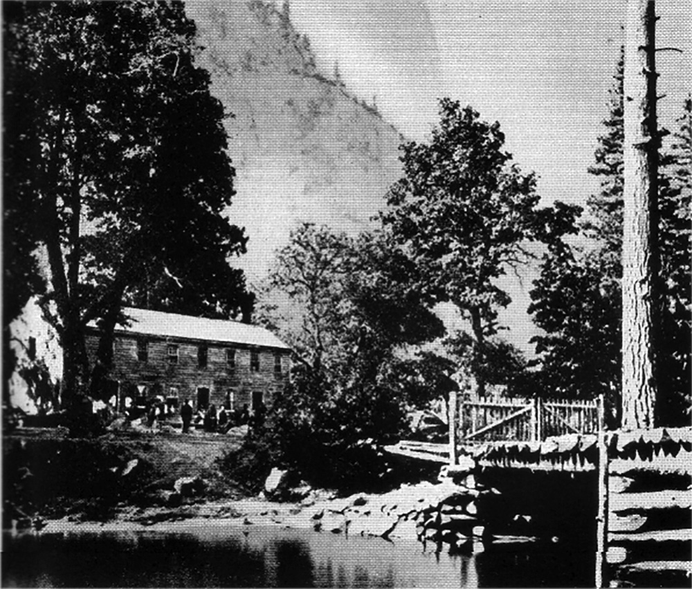 the hutchings house in yosemite valley